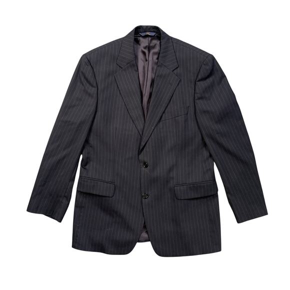 Brooks Brothers Blazer Mens 41R Stretch Wool 346 Pinstripe 2 Button Notch Lapel - Picture 1 of 12